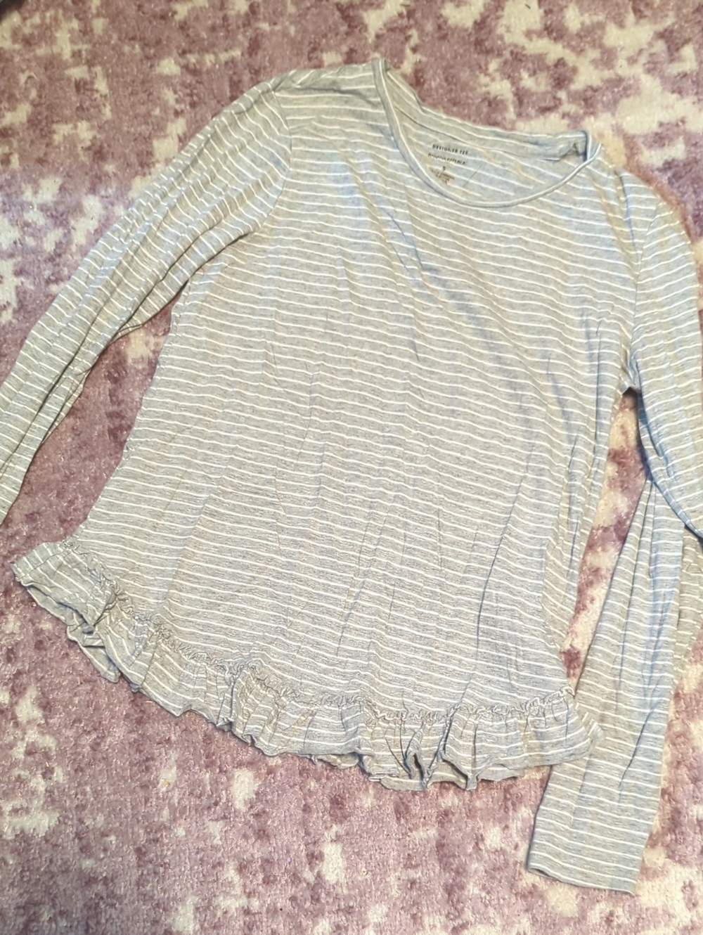 Banana Republic Long Sleeve With Ruffle Bottom